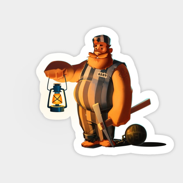 prisoner Sticker by DenBirkin